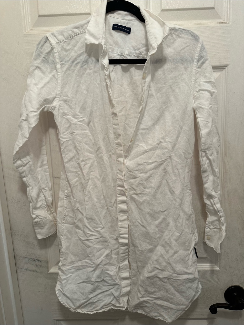 North Sails White Long-Sleeve Button-Up Tunic
